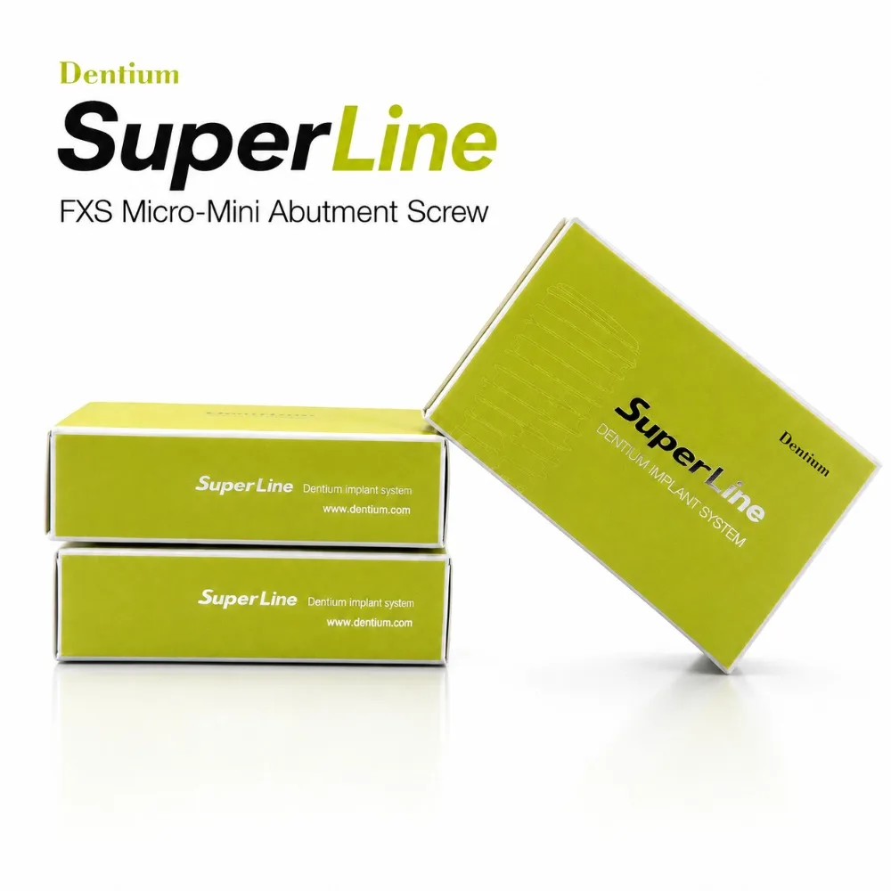 Dentium SuperLine Dental Implant System SLA Surface Tapered Self-Tapping Fixture for Immediate Loading Tooth Restoration