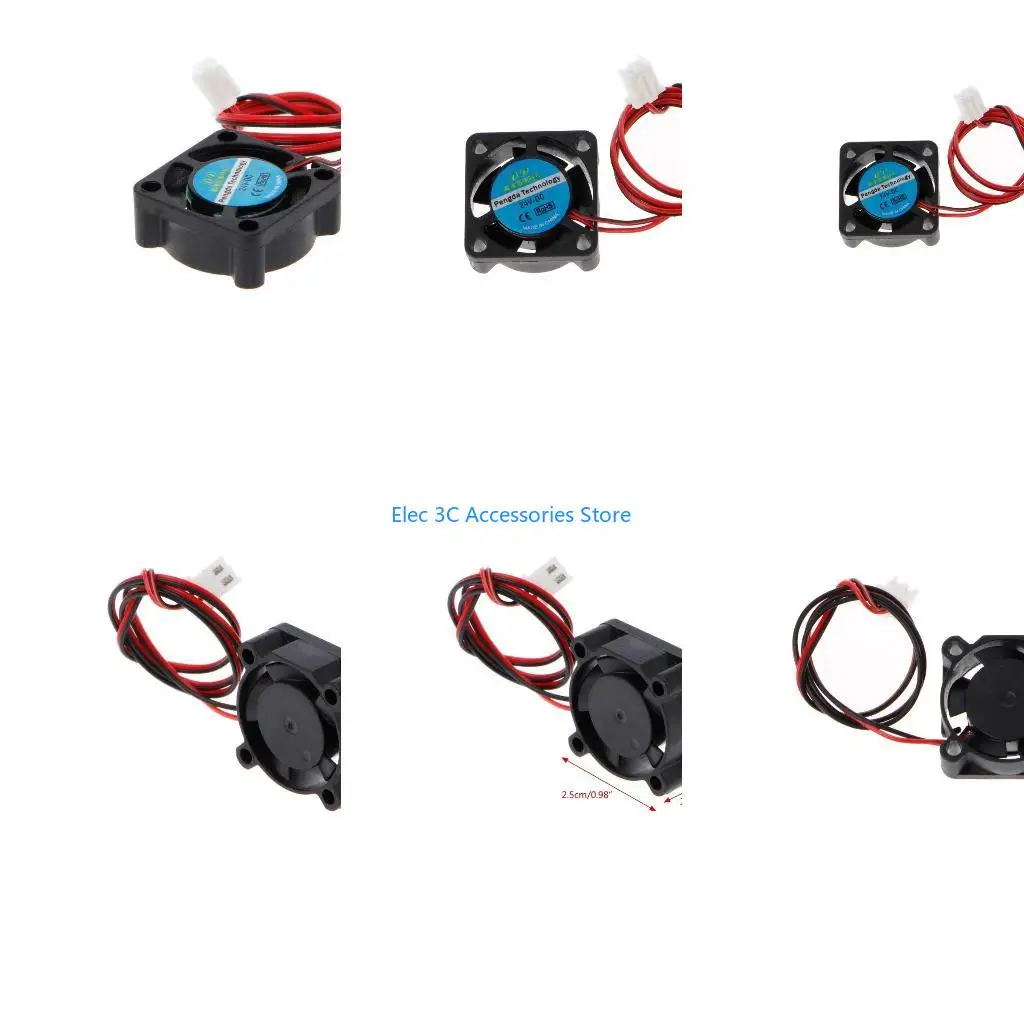 Y51A 2510 for DC 25x25x10mm for DC 12V Fan for Reprap 3D Printer Accessories Bearing Blower Brushless Fan Durable Part