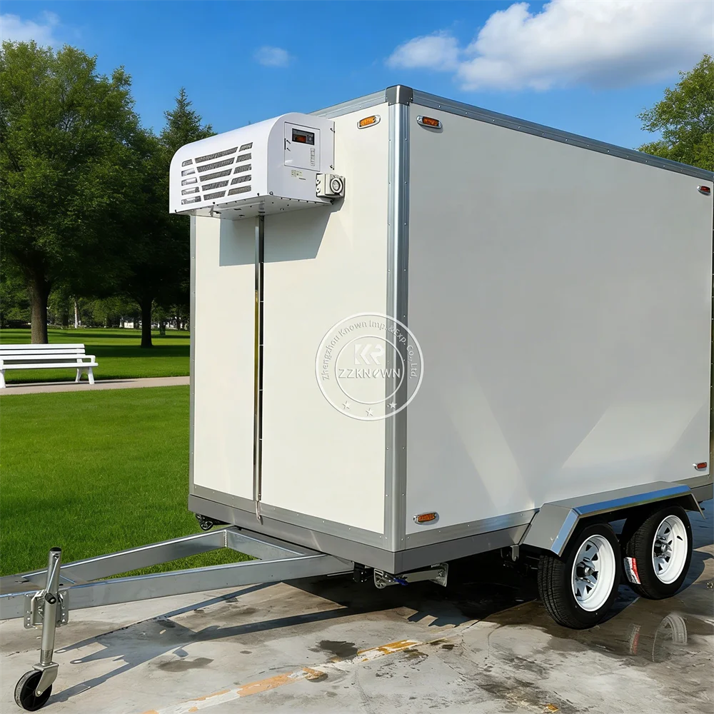 Portable Refrigerated Truck Controlled Temperature Vehicle Cold Storage Flexible Mobile Cold Storage Reefer Trailer For Sale