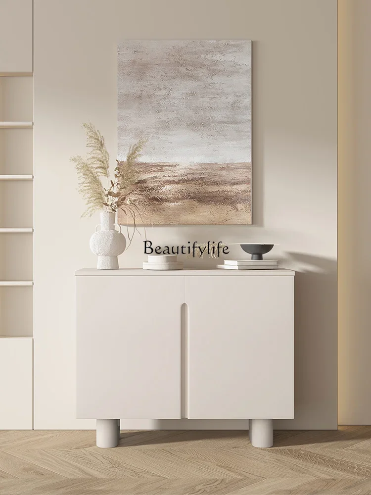 

3Modern simple entry door multi-layer shoe cabinet solid wood living room entrance cabinet