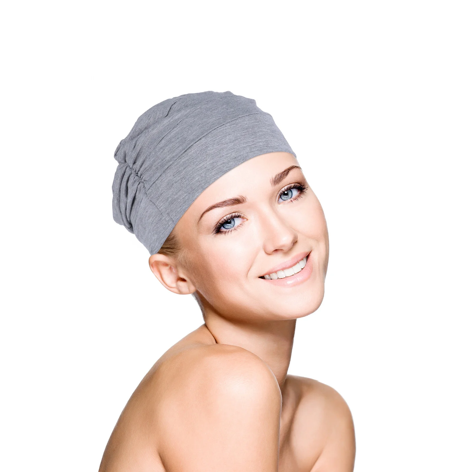 

2Pcs Cotton Sleep Hat Cover Prevent Dust Hair Bunching Easy Styling Night Use Gift Sleep Cap Patients Cotton Patients