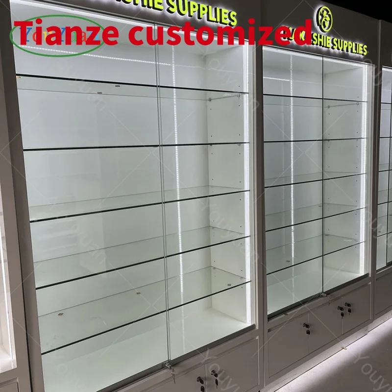 

(customized)Chic Counter Showcase Displays Shopping Mall Custom Smoke Shop Show Cases Used Display Showcase Sale