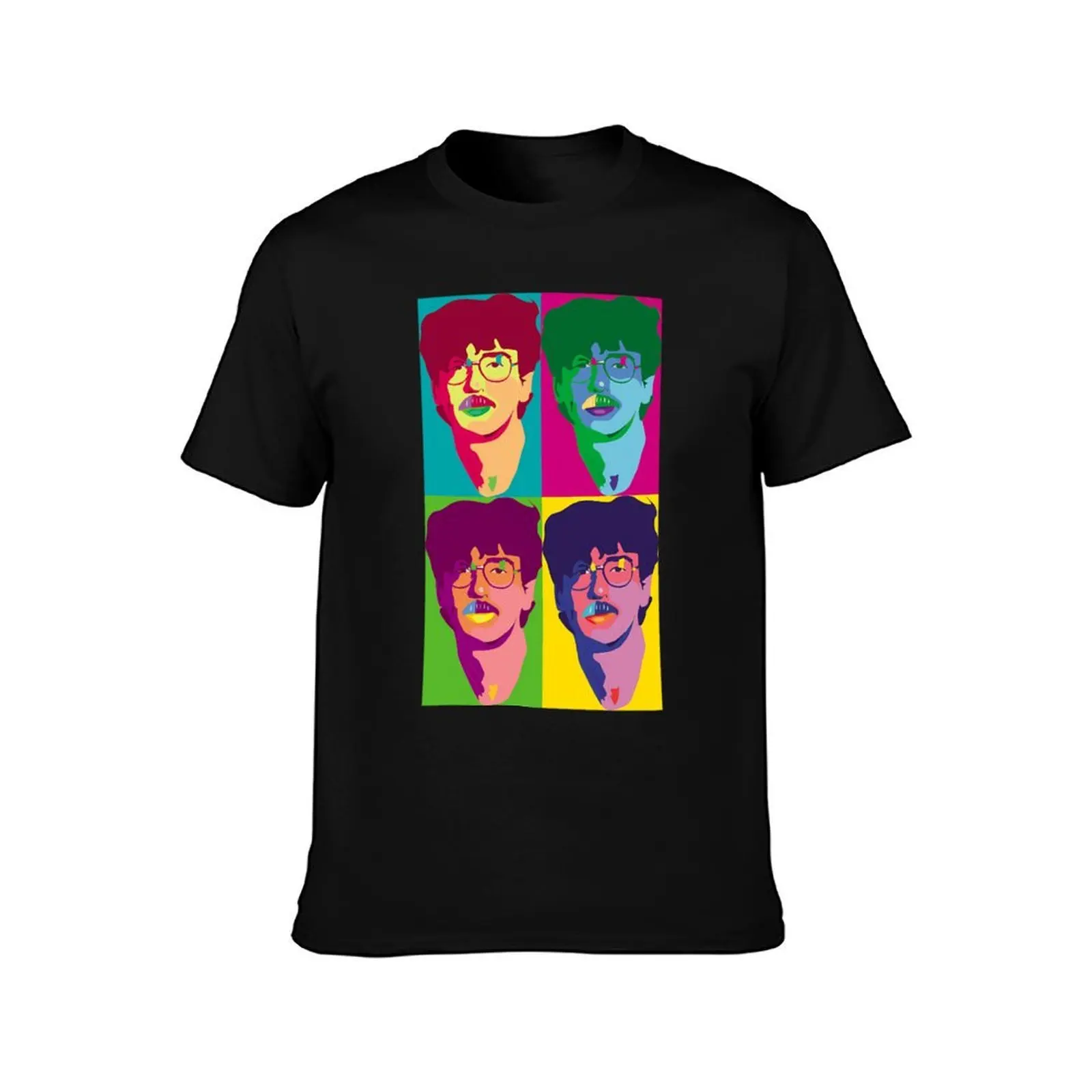 تي شيرت Charly Garcia Pop Art، قمصان بمقاسات كبيرة، قمصان ملابس عيد الحب، تي شيرت برسومات جرافيكية، تصميم ملابسك للرجال