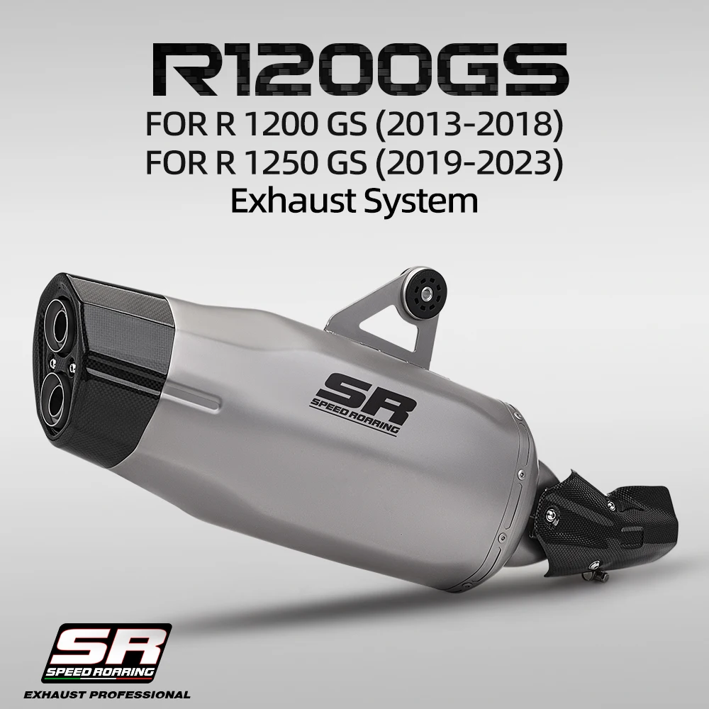 

Выхлопная труба Slip-On для мотоциклов BMW R1250GS ADV, R1250 GS Adventure 2019-2023, R1200GS, глушитель с DB-киллером, соединительная труба