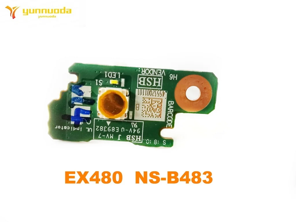 EX480  NS-B483  for LENOVO Thinkpad X1 Carbon 6th Power Button Switch Subcard Board  tested good