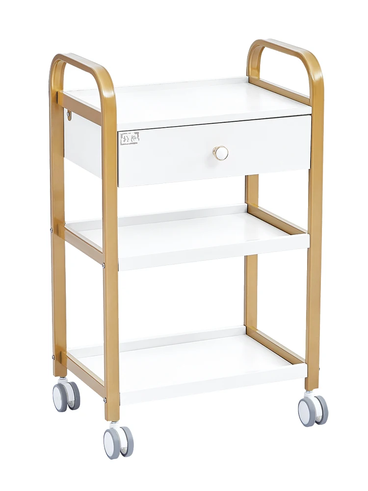 Beauty cart, small cart, beauty salon function, nail art tools, cart storage, mobile storage rack