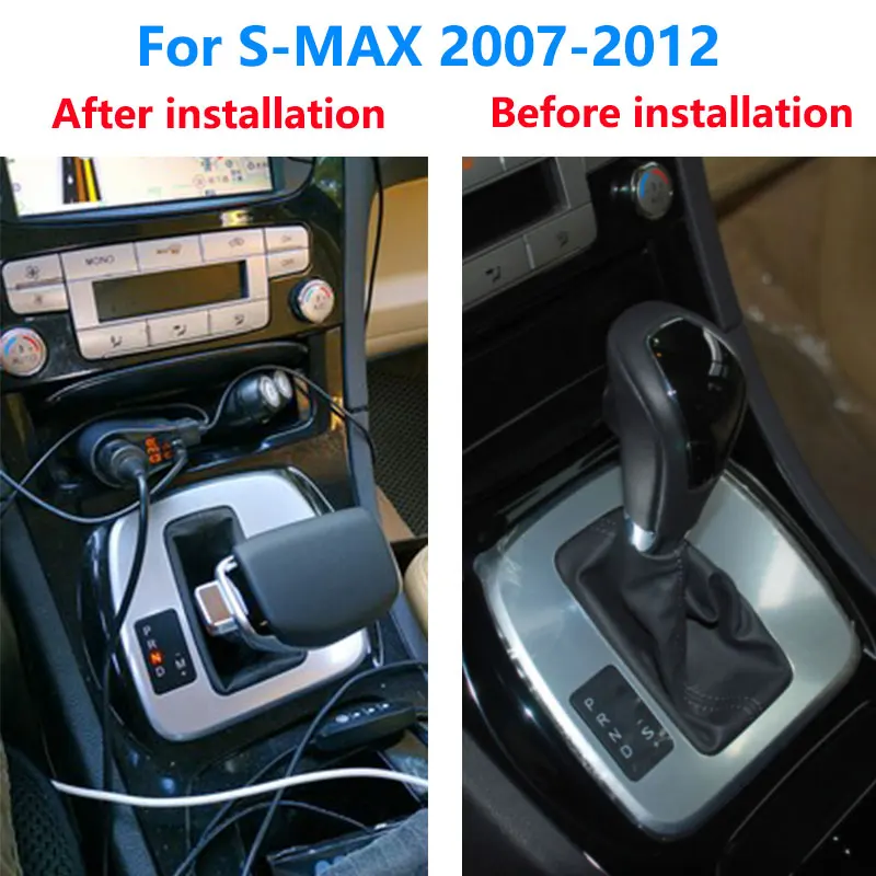 For Ford Mondeo S-max Galaxy CMAX 2007 2008 2009 2010 2011 2012 Car Modified Automatic Gear Shift Knob Lever Shifter Head