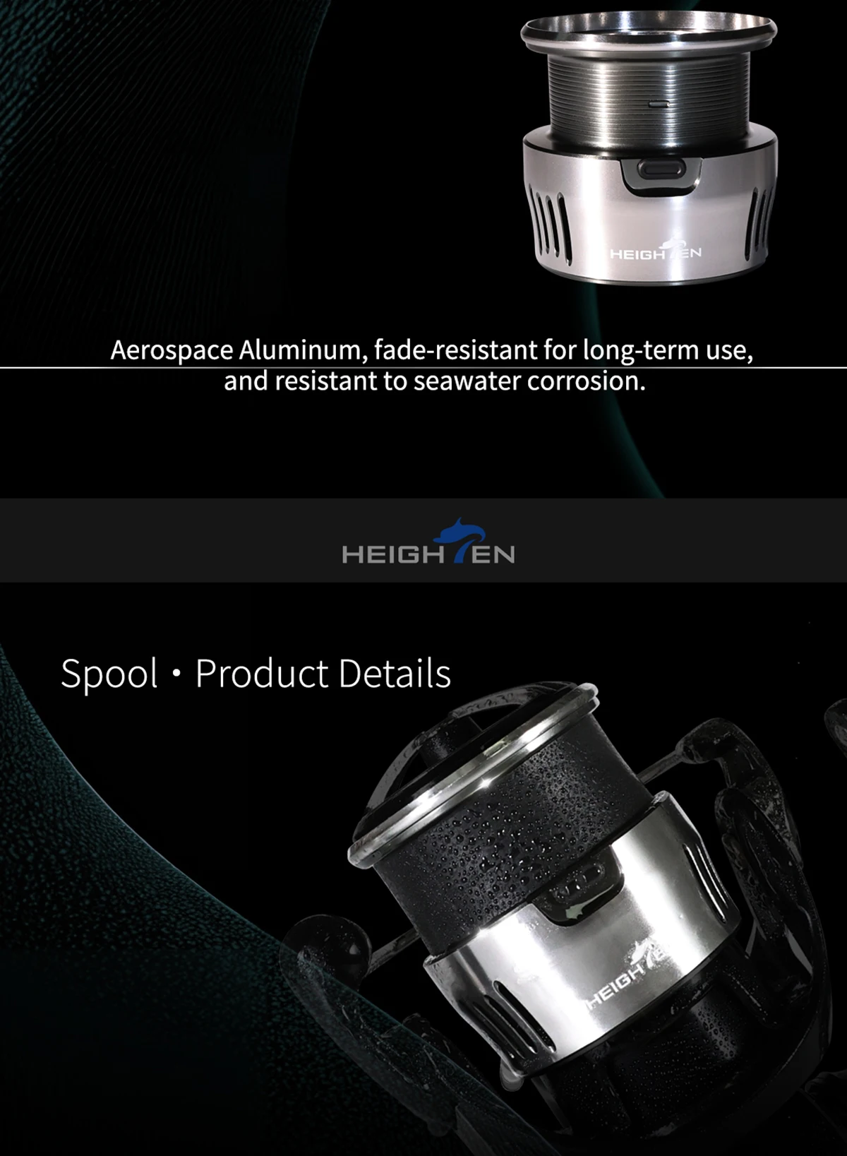 HEIGHTEN TYPE-a Modifizierte Ersatzspule für DAIWA LUVIAS LT2500S CALDIA TATULA Angelrolle – Detail 3