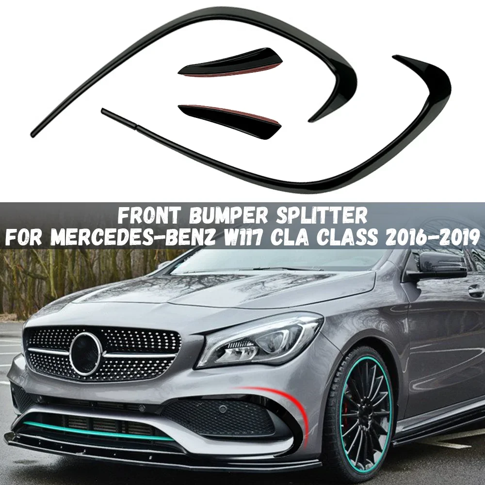

Поп-передний бампер, нижние вентиляционные канавки для Mercedes-Benz W117 CLA Class CLA200 CLA250 CLA260 AMG 2016-2019, крышка выпускного лезвия T