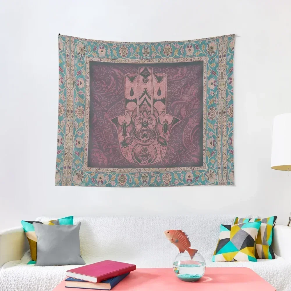 

New Century Hamsa IV Tapestry Aesthetic Decoration Hanging Wall Decorative Wall Murals Korean Room Decor Tapestry