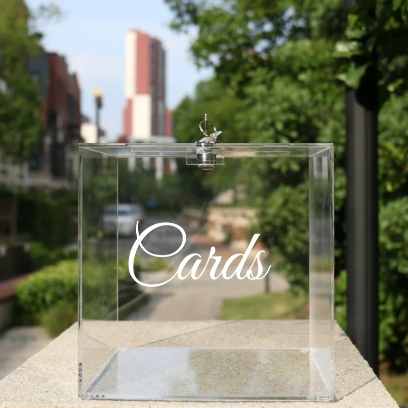 Wedding Card Box Sticker Ceremony Cards Decal Wedding Reception Decoration Card Box Label Stickers Vinyl Art Mural #112