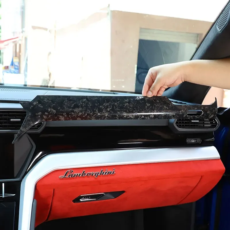 

For Lamborghini URUS 2018-2023 Real Carbon Fiber Car Center Console Panel Frame Cover Trim Car Accessories Interior