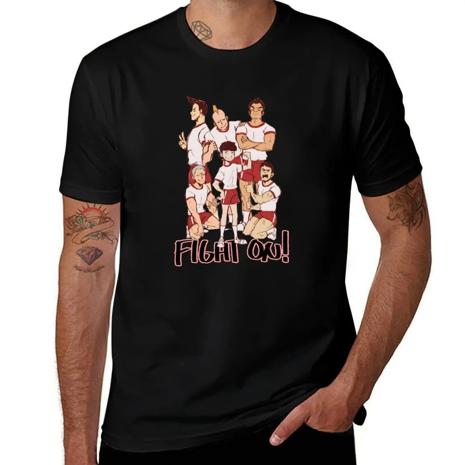 I cant believe ive never drawn the body... T-Shirt Active Sports Short Sleeve Cotton Shirt T-Shirt