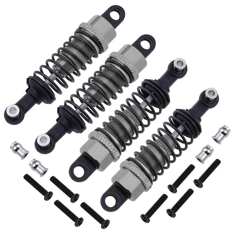 

BTLIFE-40Pcs Aluminum Shock Absorber Assembled Damper Replacement A949-55 For Wltoys 1/18 RC Car A959 A979 K929 A959-B (Gray)