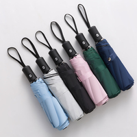 8 Ribs Travel Rain Sun Umbrellas Windproof Multi-color Travel Umbrella Automatic Open And Close