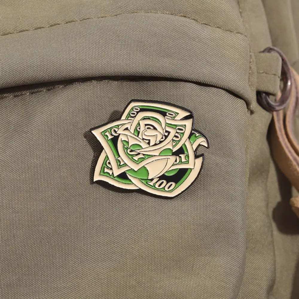 لطيف "الغنية" شارة شجرة زهرة الكرتون الإبداعية المعادن المينا بروش شارة لصديق هدية على ظهره الملابس قبعة الملحقات