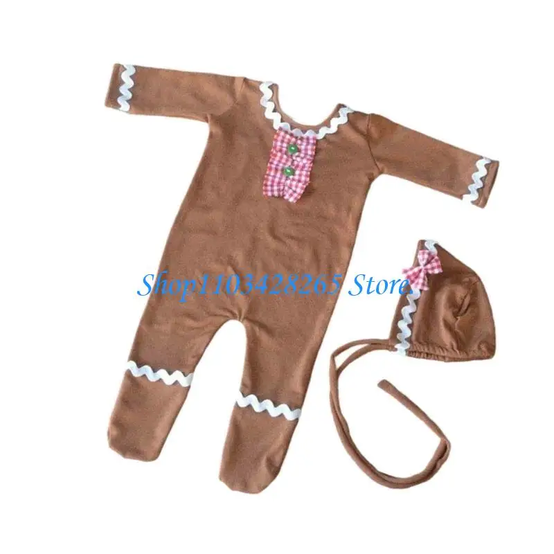 مجموعة أزياء الطفل تحت عنوان رومبير ناعم قابل للتمدد وغطاء رأس طويل الذيل دعائم قبعة لحديثي الولادة صور العطلات G2TE