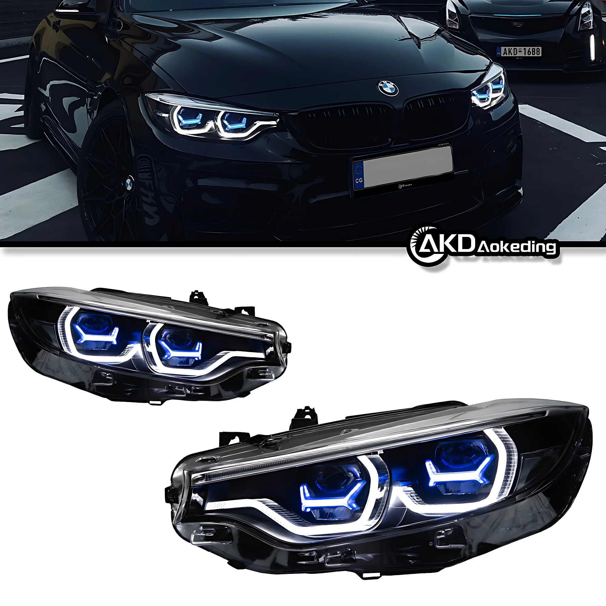 Auto Parts For BMW 4 Series F32 Headlights 2013-2015 F33 F36 M4 latest Styling LED DRL Dual Projector Car Accesorios Modified