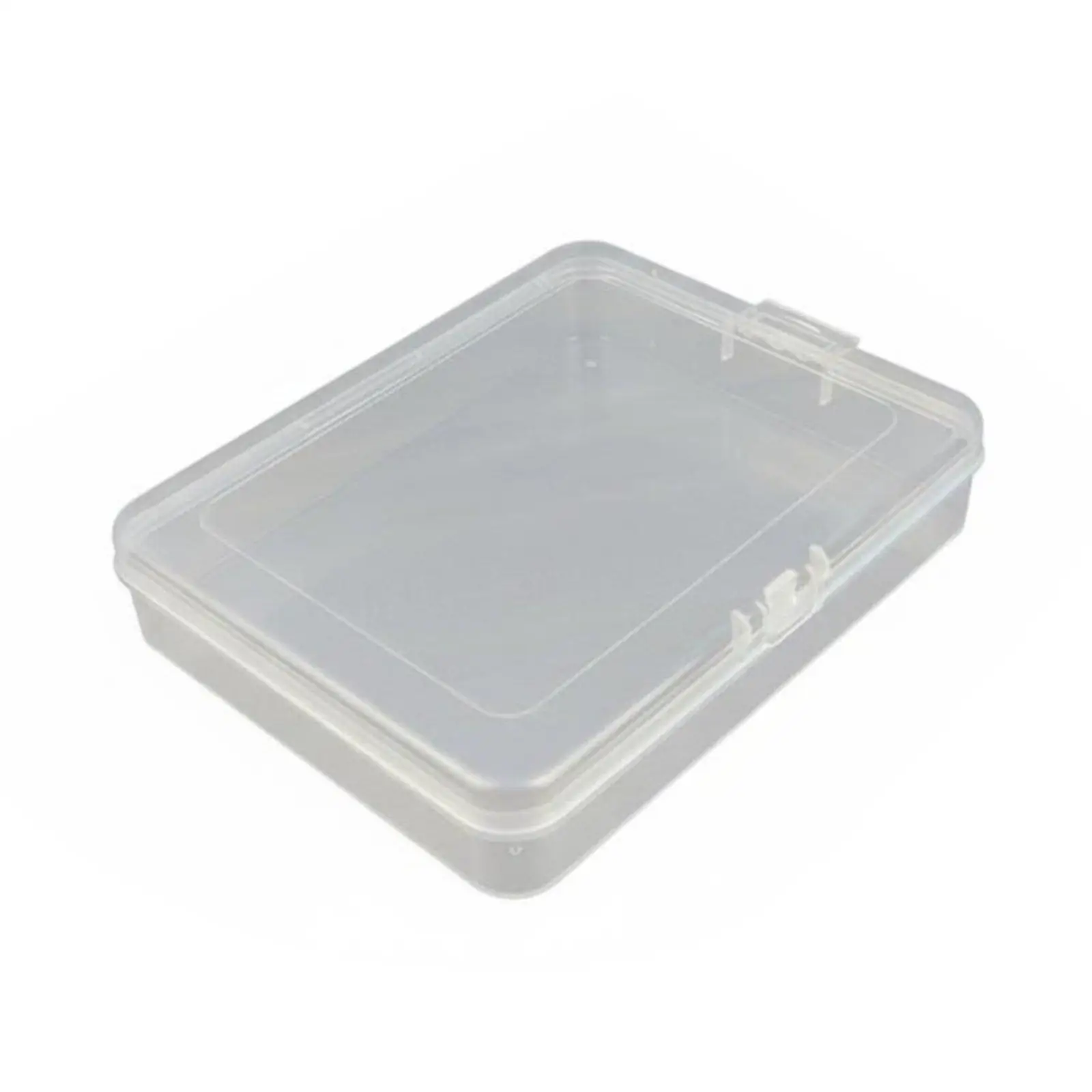 Card Storage Case PP Plastic Transparent Box Organizer Container Dustproof Sealed with Lid for Craft Supplies