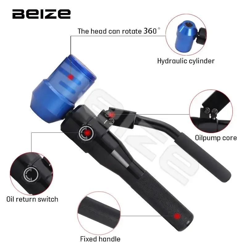 Manual Hydraulic Punch Tool TPA-8 Can Punch 22.5-61.5mm in The 3.5mm Mild Steel