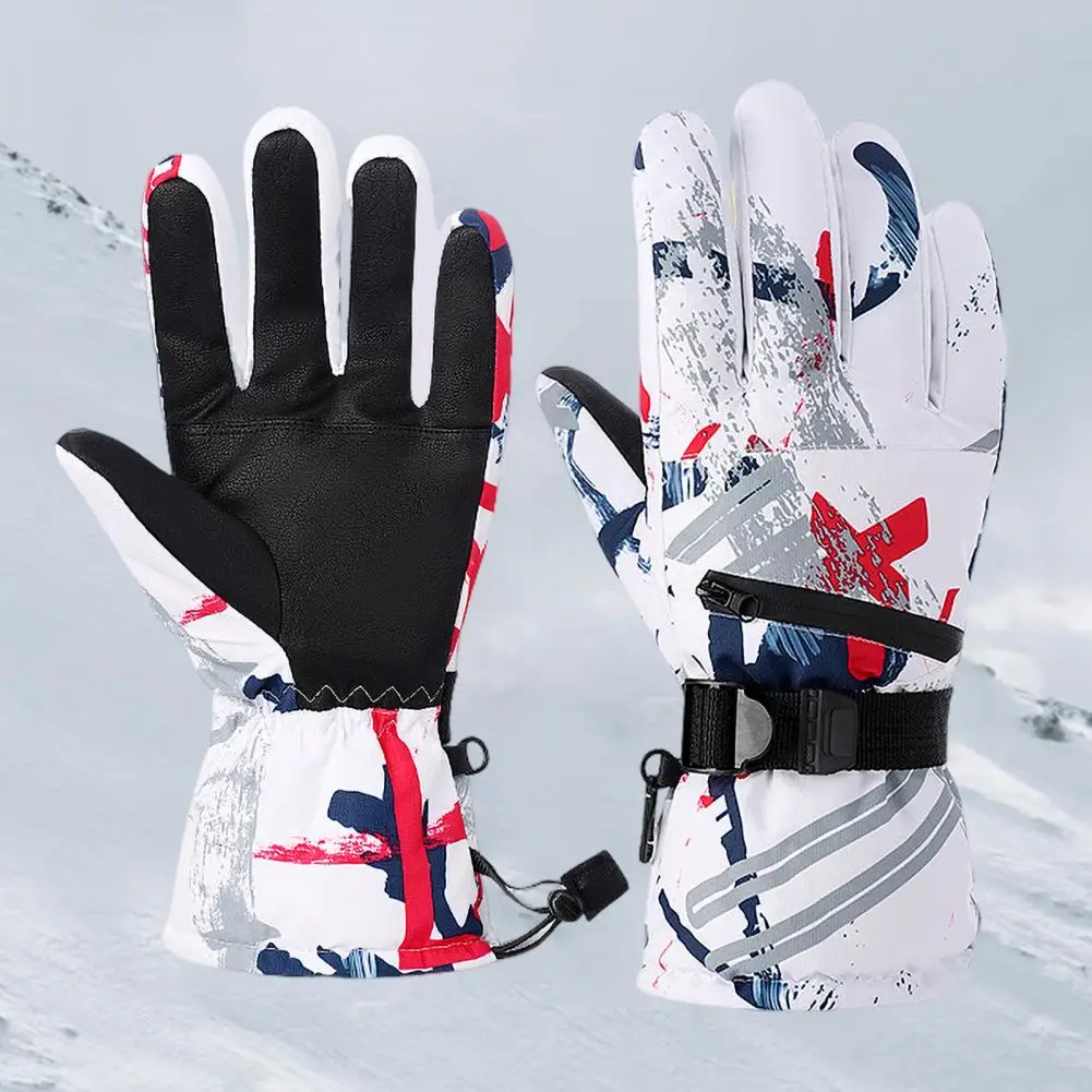 Snow Rain Resistant Gloves Winter Cycling Gloves Waterproof Windproof Warm Unisex Outdoor Skiing Riding Gloves with for Great