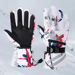 Guantes resistentes a la lluvia y nieve para ciclismo, impermeables, a prueba de viento, cálidos, Unisex, para esquiar al aire libre