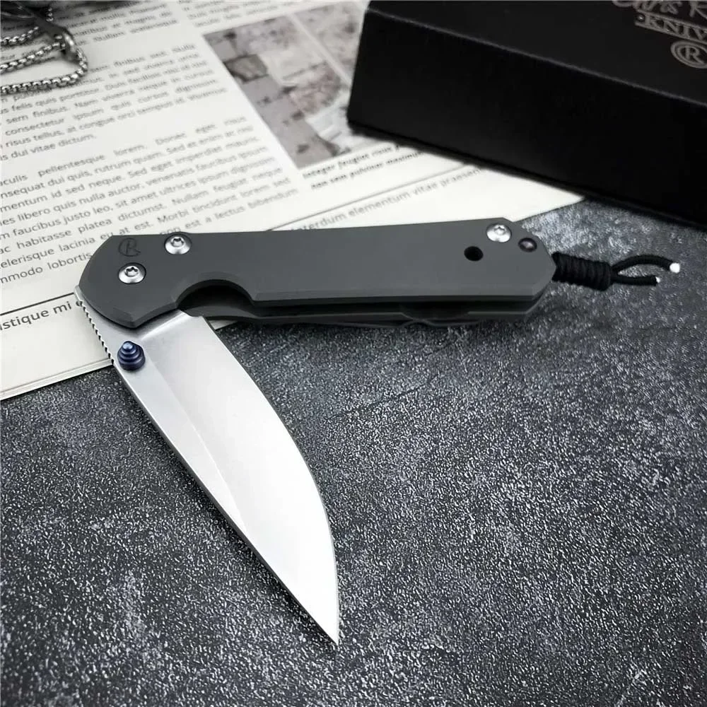 CR Tactical Cr Folding Knife D2 Blade Titanium Alloy Handle Survival Hunting Camping Fishing Cutter High-Lever Gift