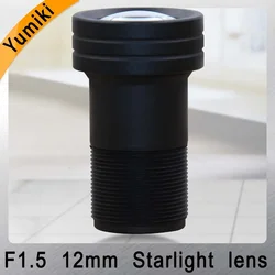 Yumiki M12 CCTV 3MP 12mm lens F1.5 Focal Length 12mm Sensor 1/2.5