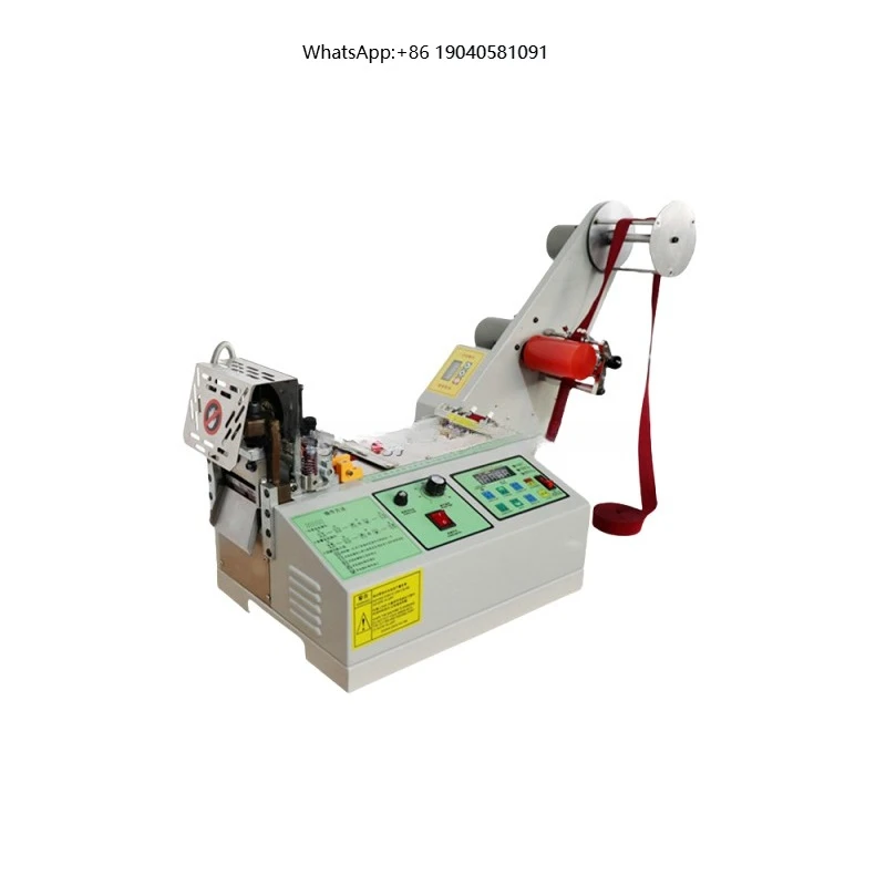 Elastic Tapes Webbing Belt Apparel Automatic Electric PLC Engine Hot Knife Cutter Cutting Machine
