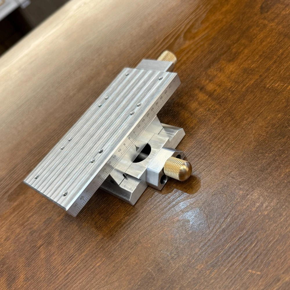 Precision XY Linear Slide Stage, Manual Cross Slide Table with Lead Screw, Micro Adjust Hand Crank Slide for Drill Press