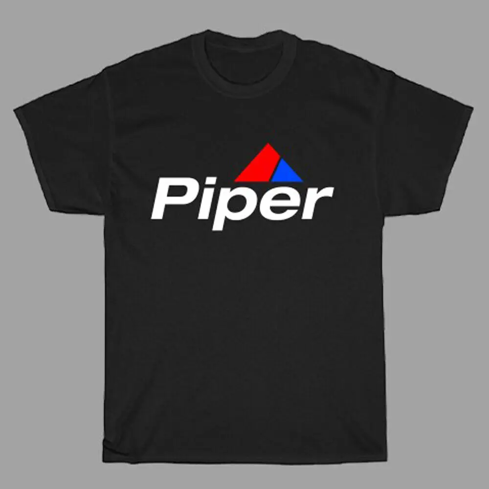 Piper Aircraft Aeroplane Airways Men's Black T-Shirt Size S to 5XL