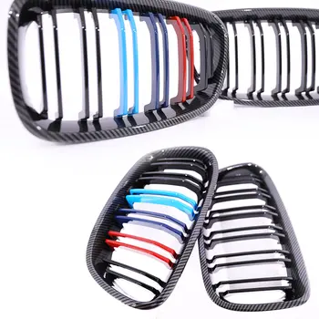 適用於BMW1系列F20 F21 Pre-LCI改款前(2011-2014款)120i 125i 135i的前保險桿碳纖維雙腎格柵賽車格柵罩 10 最佳銷售 BMW1M車身套件135i - №2