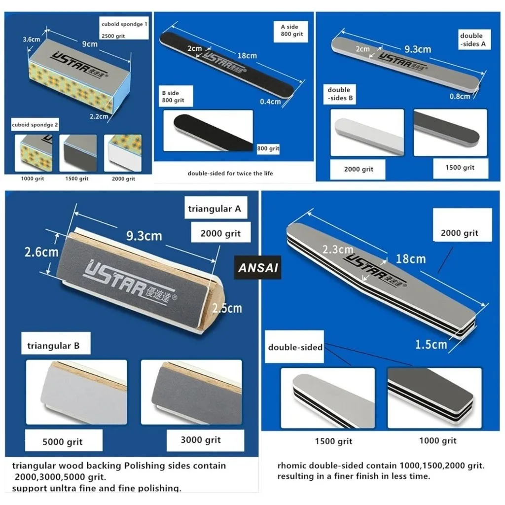 Ustar-moagem ferramenta para modelo gundam, haste de polimento, diy, diy, construção, pintura, passatempo, conjuntos de ferramentas, 5pcs