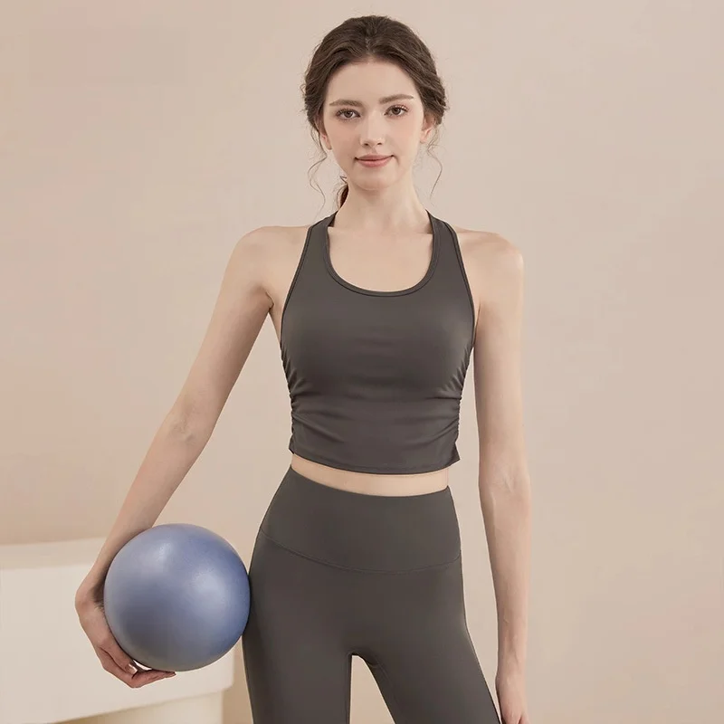 

Youyou Women's Slim-fit Yoga Vest I-back Fitness Sports Underwear Spring Summer New Outfit Slimming