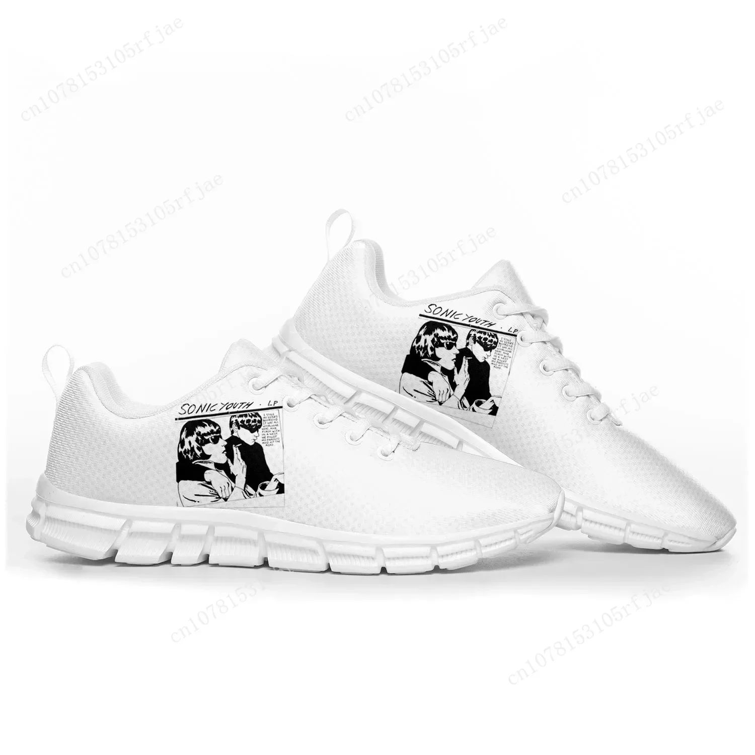 Sonic Youth Rock Punk Sports Shoes Mens Womens Teenager Sneakers Casual Custom High Quality Couple Shoes White