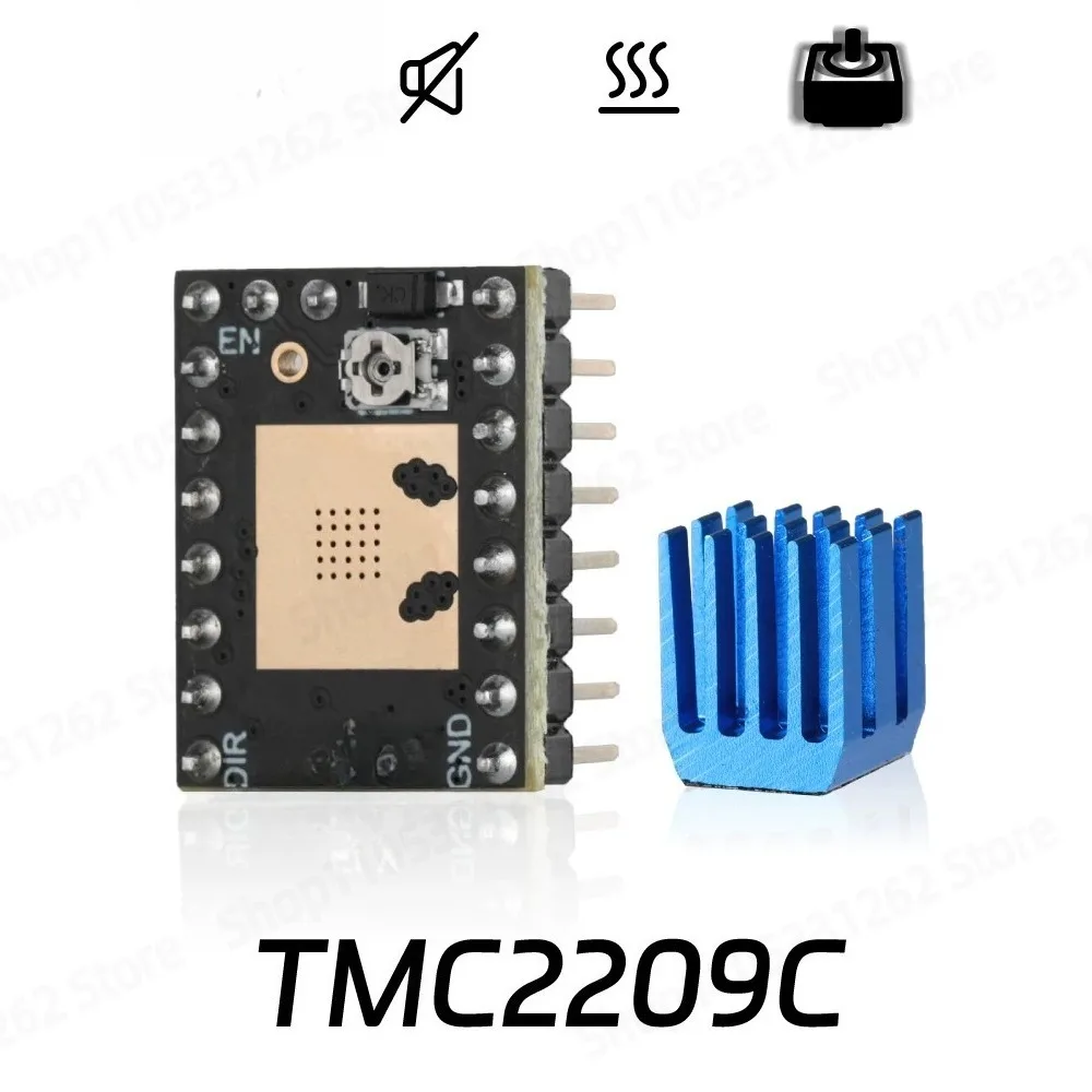 3D TMC2209-C Stepper Motor Driver Silent 256 Microstep 2.8A UART for 3D Printer Klipper Marlin Replace TMC2208