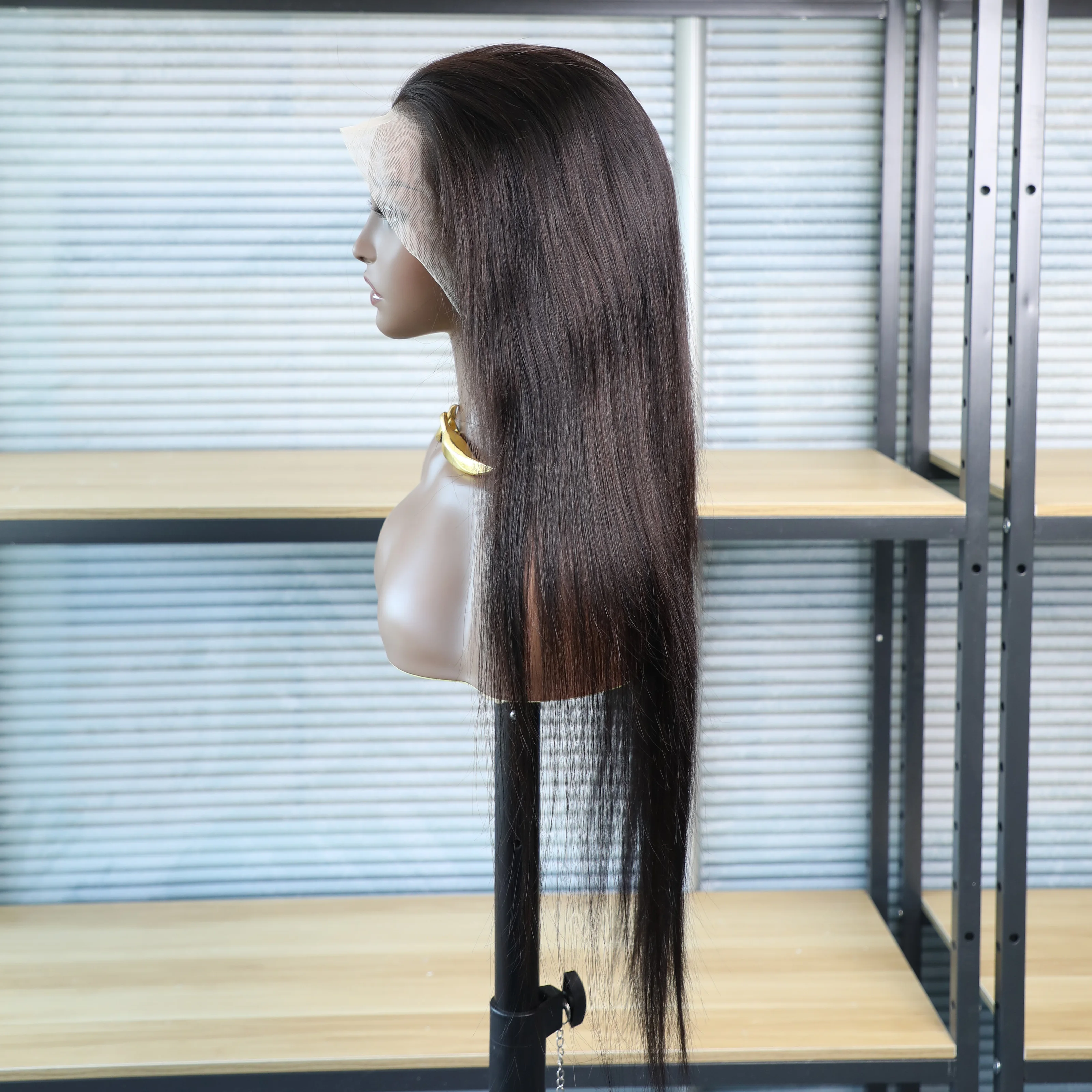 200 الكثافة الطبيعية الأسود مستقيم الدانتيل شعر مستعار أمامي البرازيلي الشعر البشري 13x6 شعر مستعار أمامي شفاف قبل قطعها