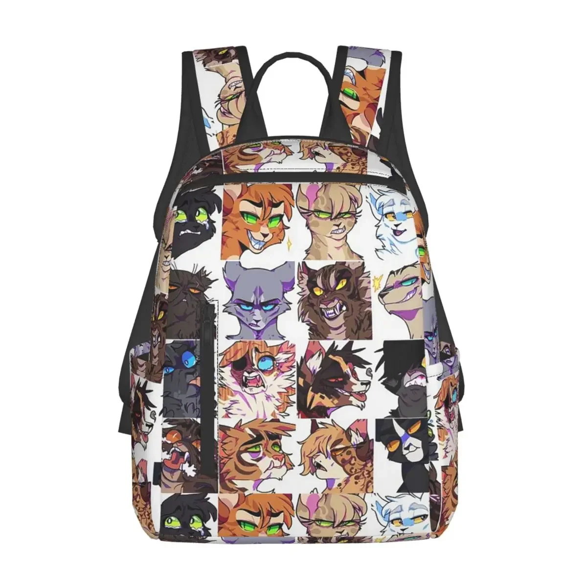 

Warrior Cute Cats Lovers Backpack Daypack Large Capacity Children BookBag School Bag Shoulder Bags for Men Women