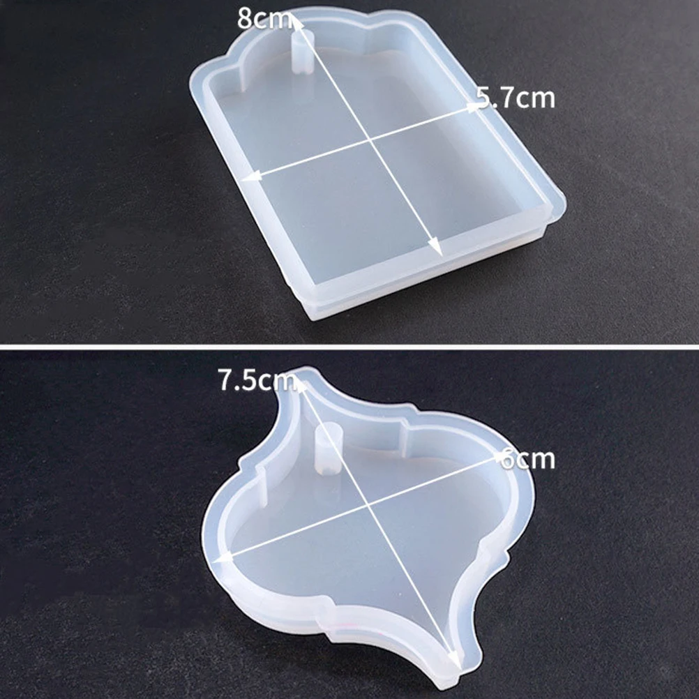

5Pcs Crystal Epoxy Jewelry Molds Silicone DIY Handmade Ornaments Circle Shapes Craft Accessories Decorations Gifts