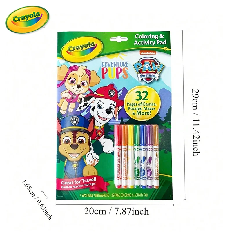 Crayola Paw Patrol Coloring & Activity Pad, 32 Pages & 7 Markers