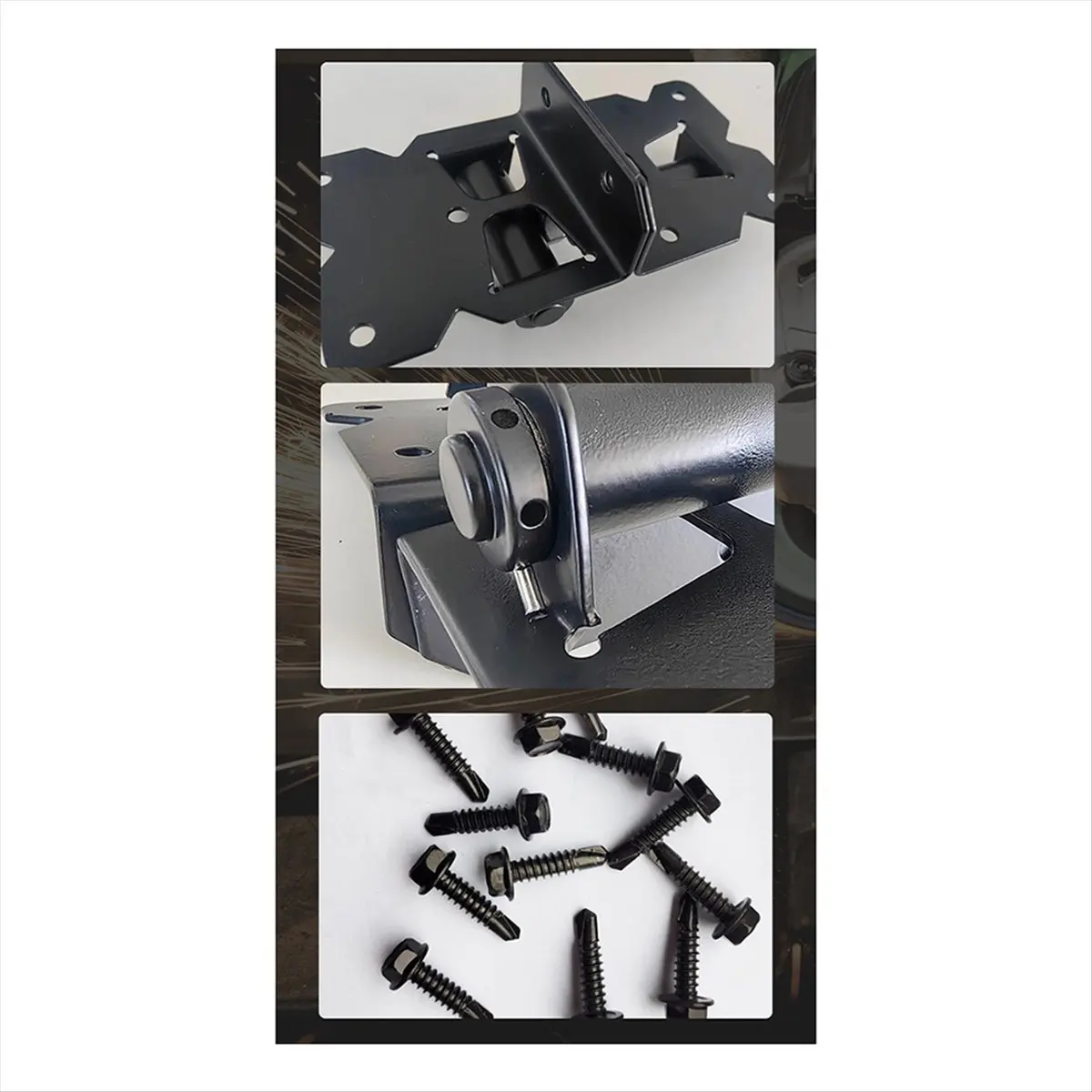 

Петля для самозакрывающихся ворот BAAQ, усиленная, регулируемая на 90 градусов, с монтажными винтами и инструментом для регулировки раскрытия, для ограждений