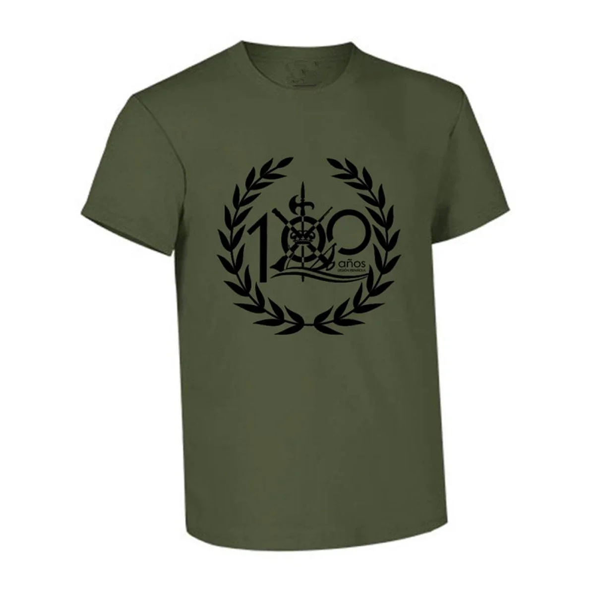 "El Valor De 100 Años" Legión Española 100 Años Camiseta 100% Algodón De Alta Calidad, Cuello Redondo