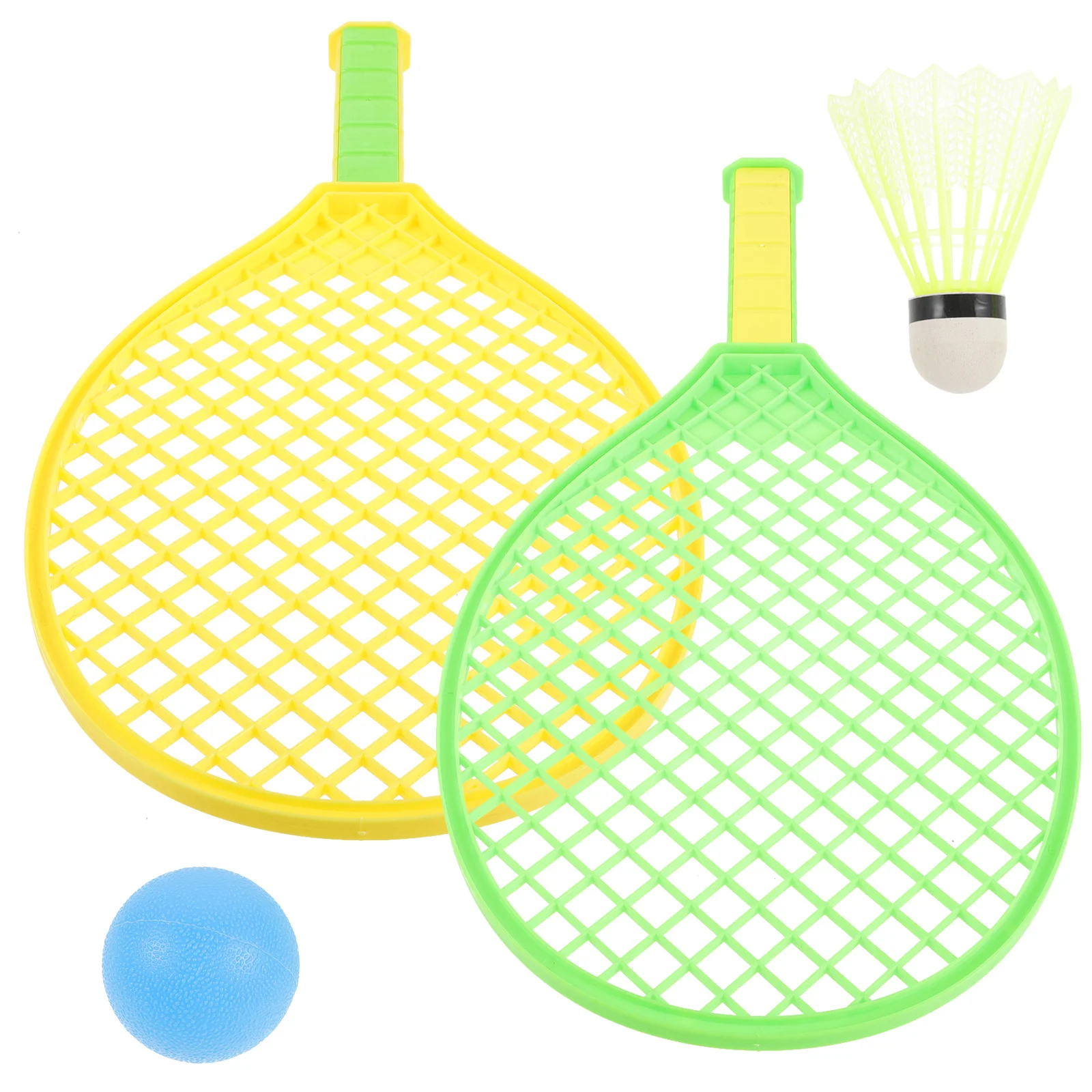 

1Set Badminton Racket Set Durable Comfortable Material Outdoor Exercise Improve Reaction Hand Eye Badminton Rackets