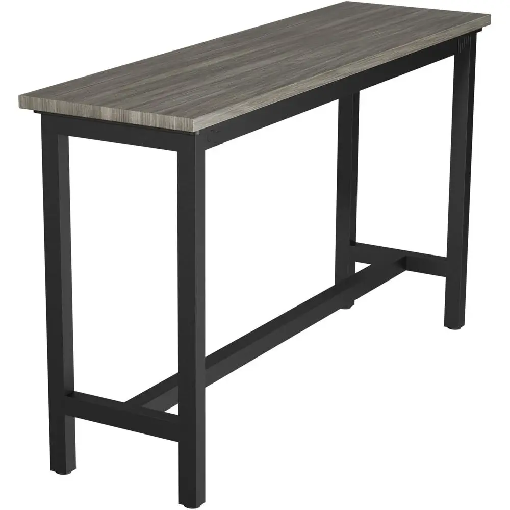 

Pub Dining High Table bar height tables Kitchen Bar Table 160/180cm Steel frame structure,thickened tabletop,scratch-resistant a