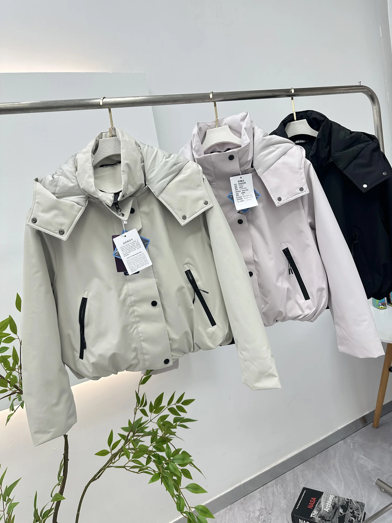 Outdoor Women's Parka Style Cotton Jacket Waterproof Windproof Warm Hooded Coat Casual Straight Cut Thickened Long Sleeve Autumn