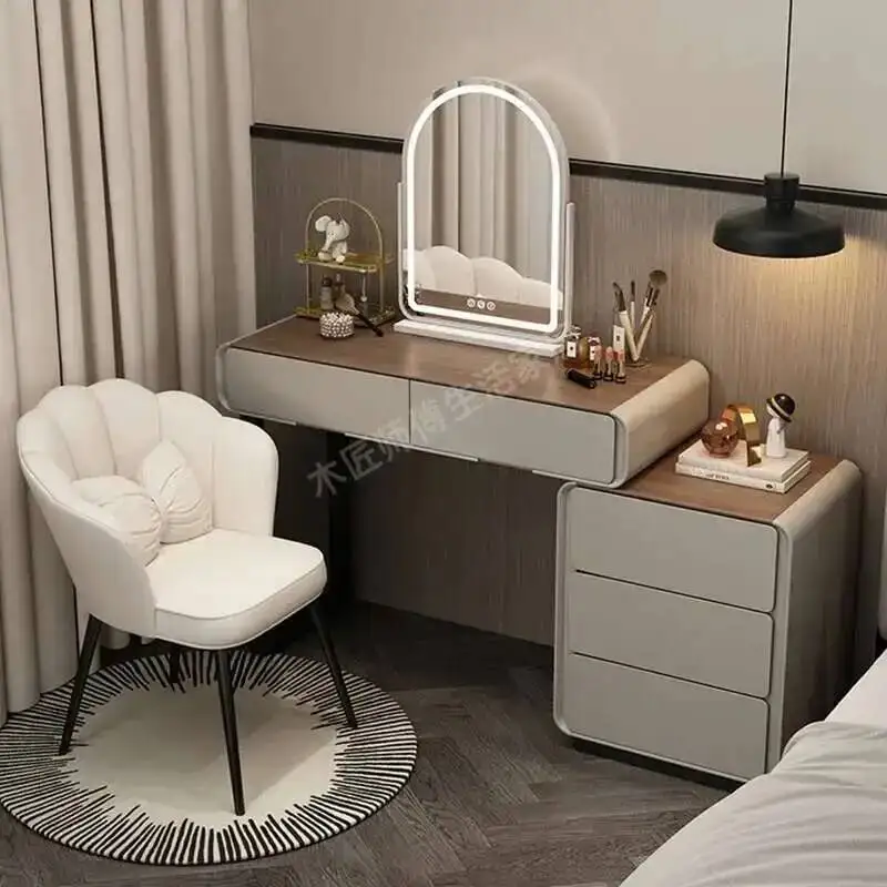 

Makeup Minimalist Dressing Table Holder Tricks Ballerina Chair for Vanity Desk with Mirror Luxury Simple Stylish Tocador Con