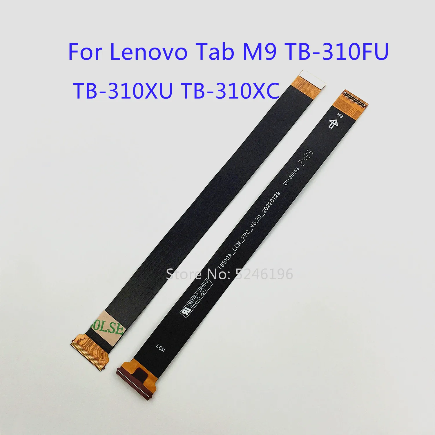 

1 шт., разъем гибкого кабеля ЖК-дисплея для Lenovo Tab M9 TB-310FU Lenovo Tab M9 TB-310XU Lenovo Tab M9 TB-310XC, запасная часть