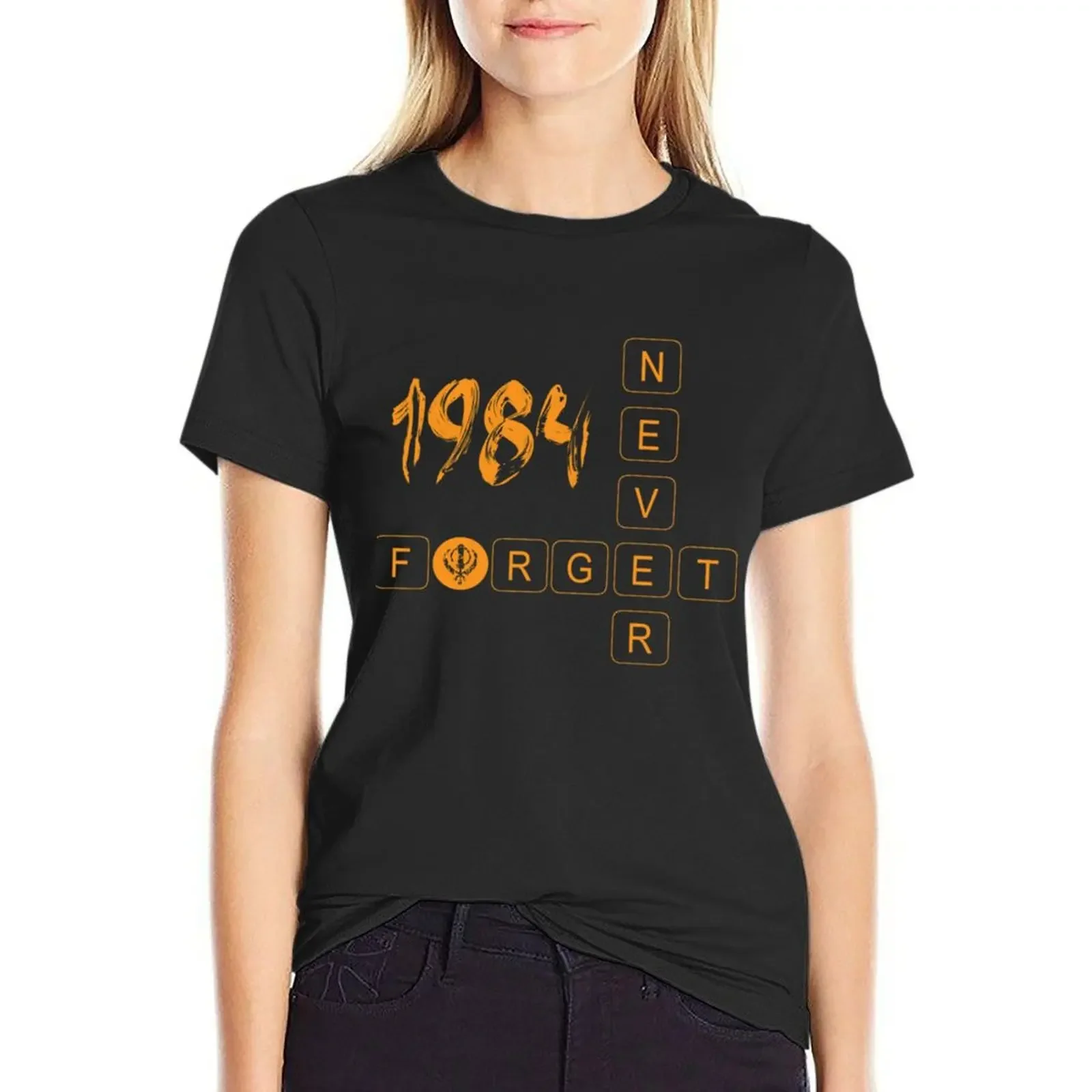 

1984 Sikhs Never Forget T-Shirt animal print animal prinfor hippie clothes fashion woman blouse 2025
