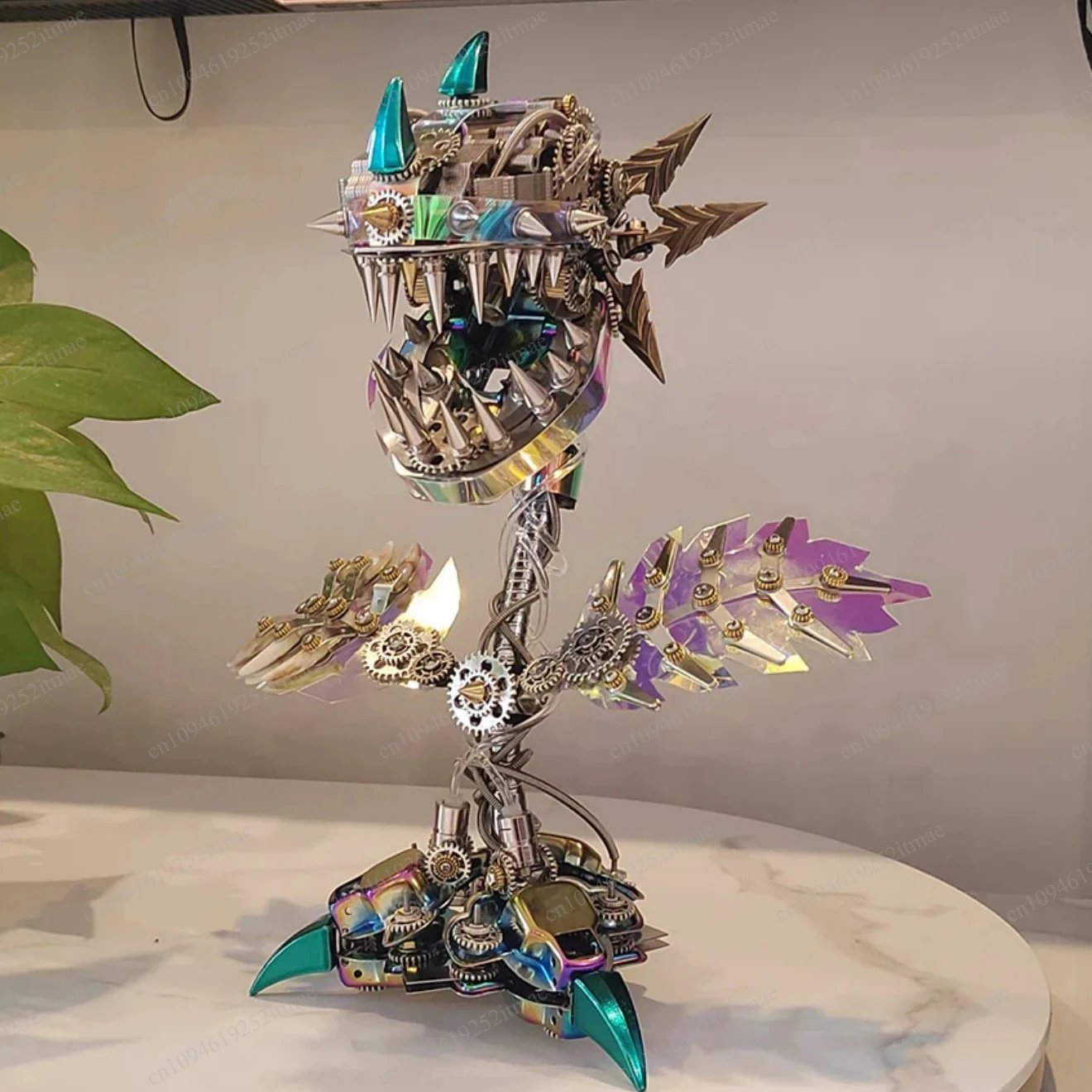 Metal Steampunk Plant 3D Puzzle DIY Assembly Model Craft Gift