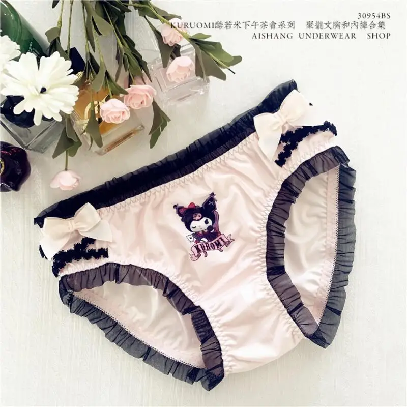Cartoon Sanrio Hello Kitty Anime Shorts My Melody for Women Japanese Style Cotton Hot Girls Low Waist Cute Elasticity Underwear